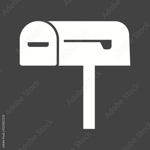 Objects Glyph Inverted illustration.