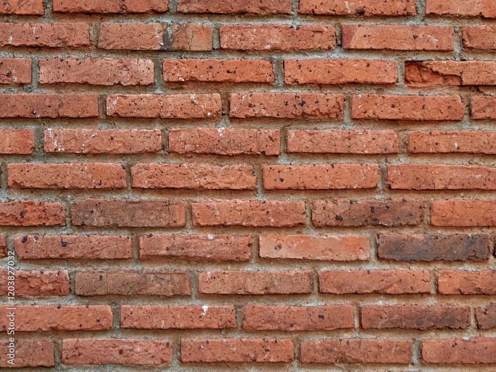 High resolution image of a red brick wall texture High resolution image of a red brick wall texture