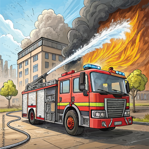 Firetrucks are built for action, empowering first responders to mitigate risks and save countless lives.
