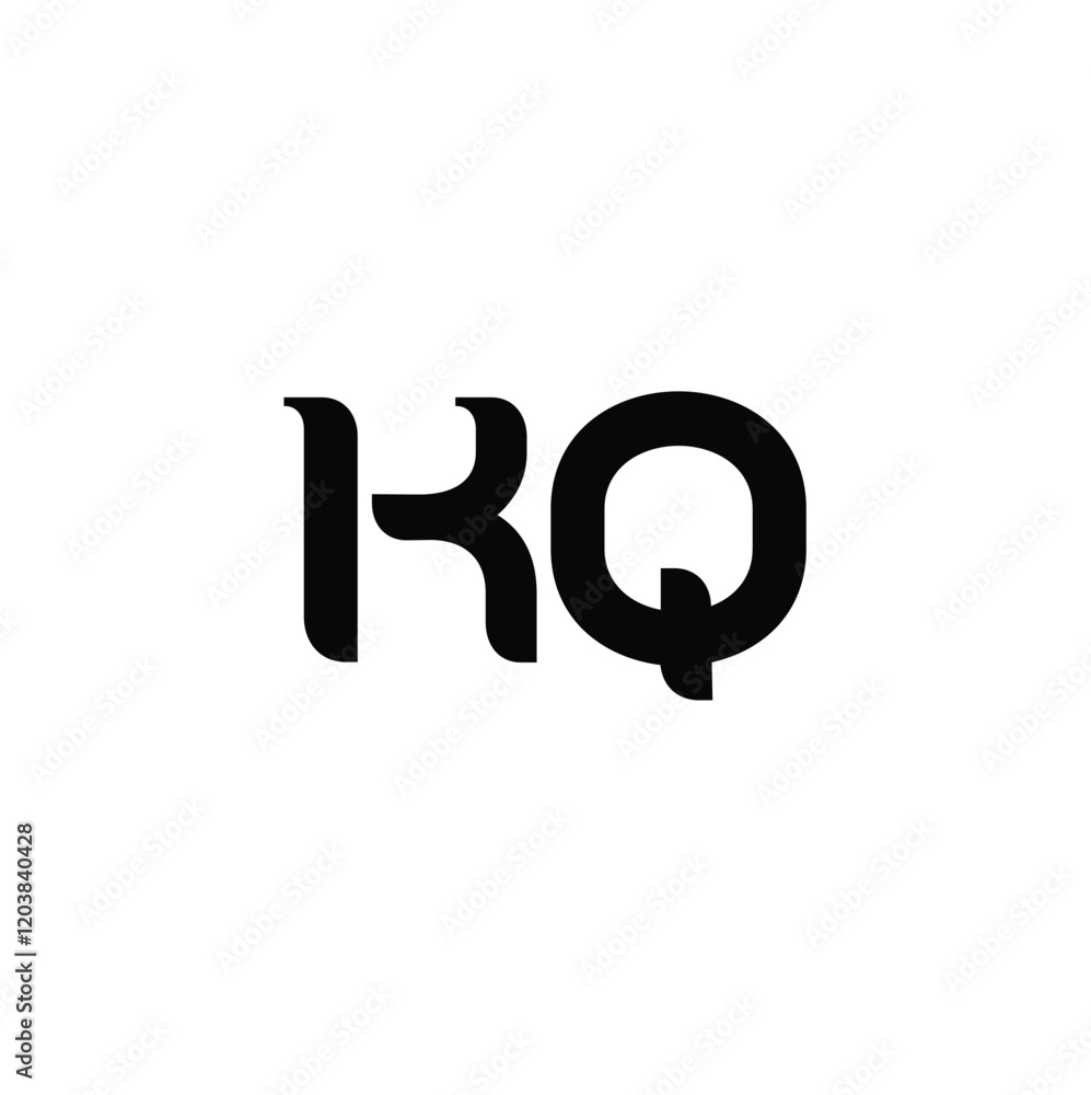 KQ monogram logo design letter text name symbol monochrome logotype alphabet character simple logo KQ monogram logo design letter text name symbol monochrome logotype alphabet character simple logo