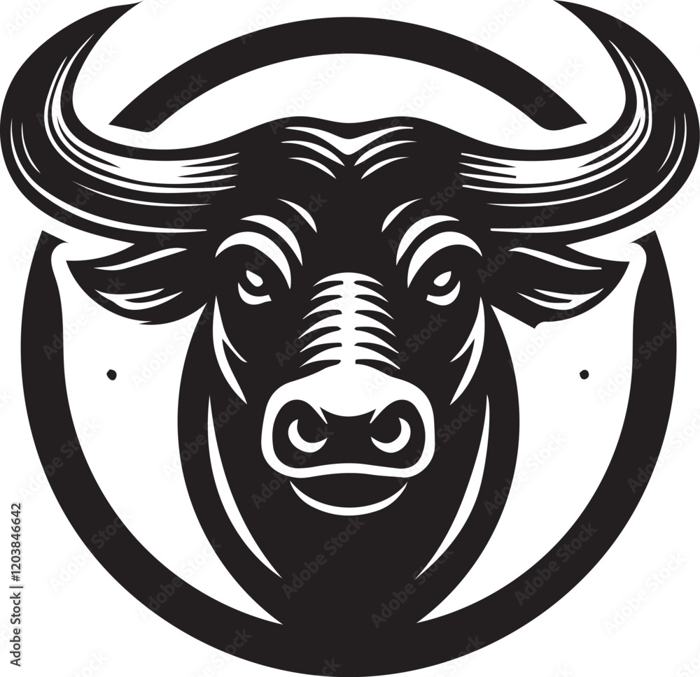 Obraz premium bull head vector