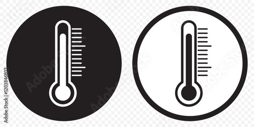 Cold and hot icon vector. temperature illustration sign. thermometer symbol. heat logo. eps 10.