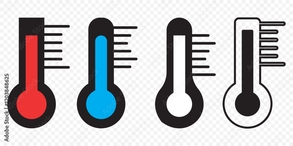 Weather Sign. Temperature Scale Symbol. Warm and cold Symbol - stock vector. eps 10. Weather Sign. Temperature Scale Symbol. Warm and cold Symbol - stock vector. eps 10.