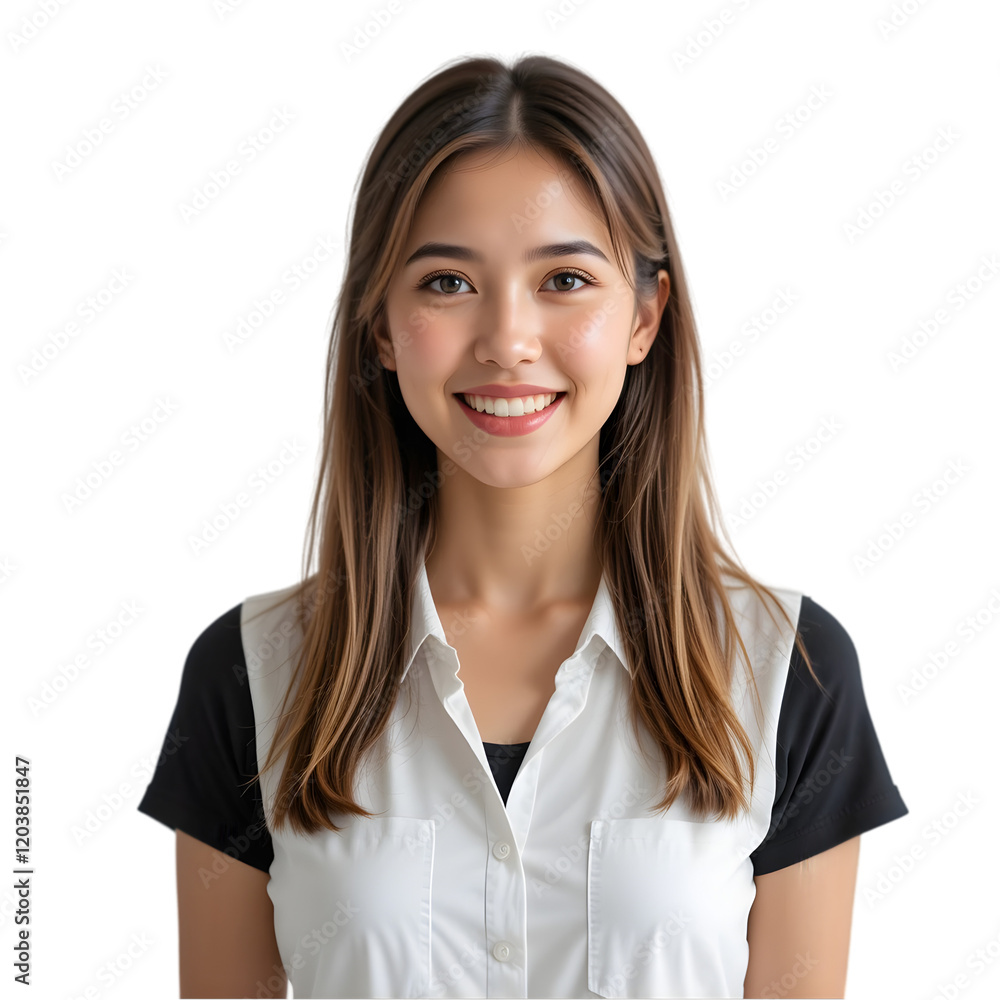 Picture of attractive businesswoman with cardboard box Picture of attractive businesswoman with cardboard box