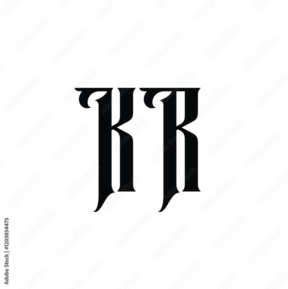 KR monogram logo design letter text name symbol monochrome logotype alphabet character simple logo KR monogram logo design letter text name symbol monochrome logotype alphabet character simple logo