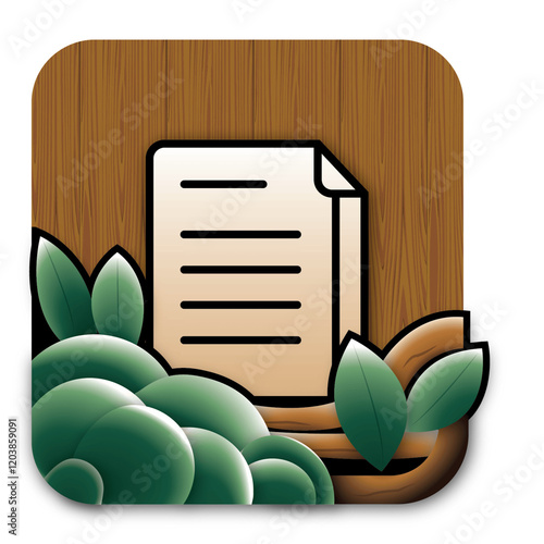 Nature themed Icons - Documents photo