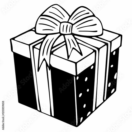 gift Box Icon, gift box with ribbon