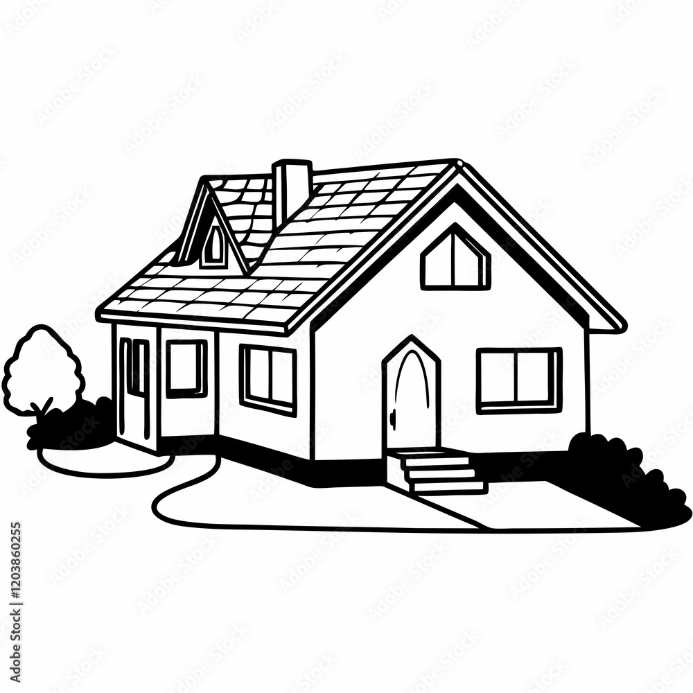 Home Icon, icon, illustration of a house Home Icon, icon, illustration of a house