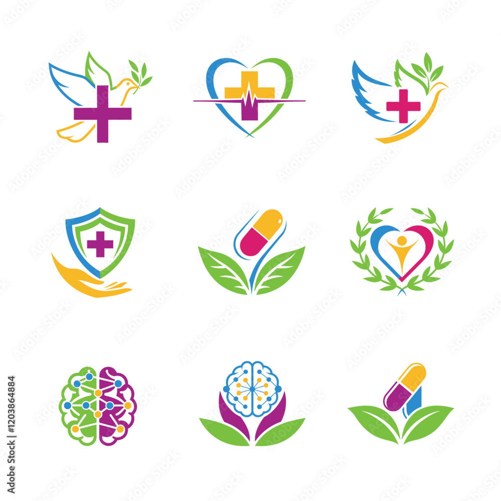 Fototapeta premium Harvesting Inspiration from Knowledge logo design concept 