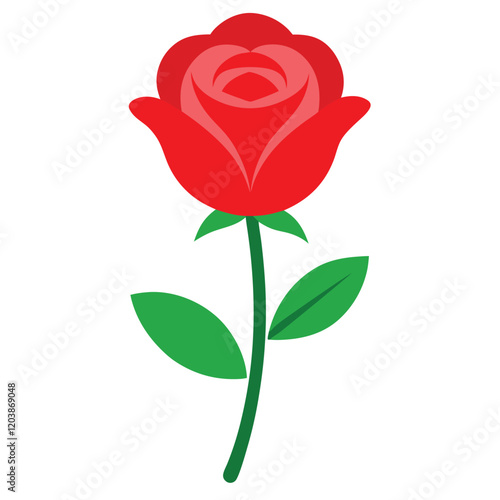 Simple and Elegant Rose Bouquet Illustration | Romantic Floral Art