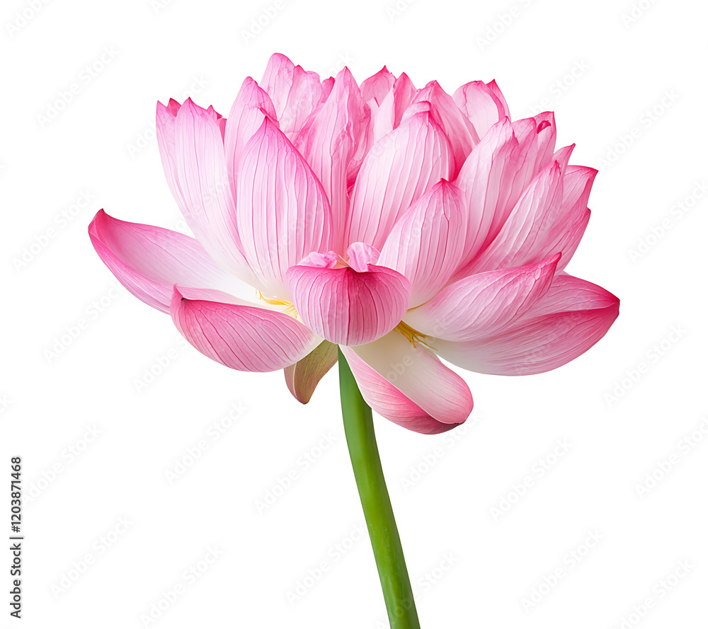 Pink lotus flower isolated on white background Pink lotus flower isolated on white background
