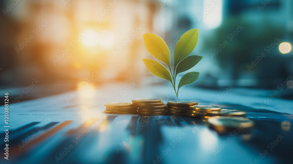 Obraz premium Abstract business Financial charts show a significant increase in profits in the stock market.This is driven by higher interest rates and continued growth. In the innovation world network of financial