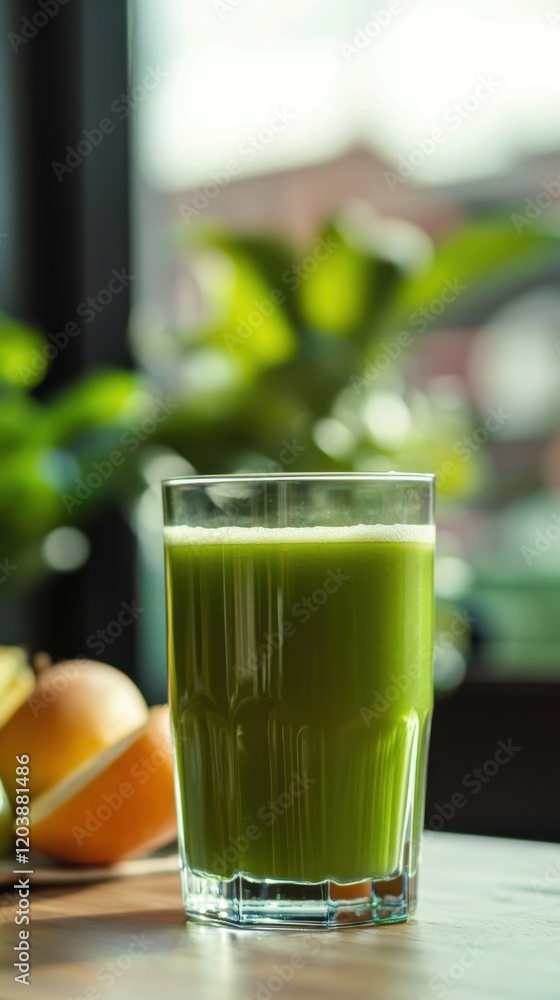 healthy eating, food and diet concept- close up of fresh juice glass and fruits on table healthy eating, food and diet concept- close up of fresh juice glass and fruits on table