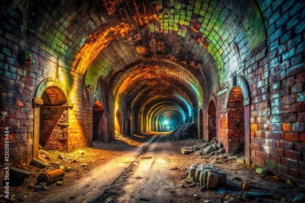 Mysterious Abandoned Tunnel Urban Exploration Photography - Dark, Gritty, Atmospheric Mysterious Abandoned Tunnel Urban Exploration Photography - Dark, Gritty, Atmospheric