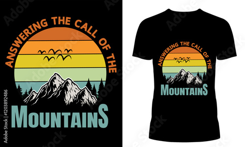mountains t-shart design.ai