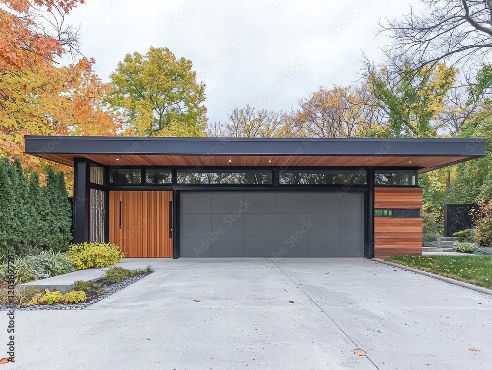 Fototapeta premium Modern Minimalist Garage