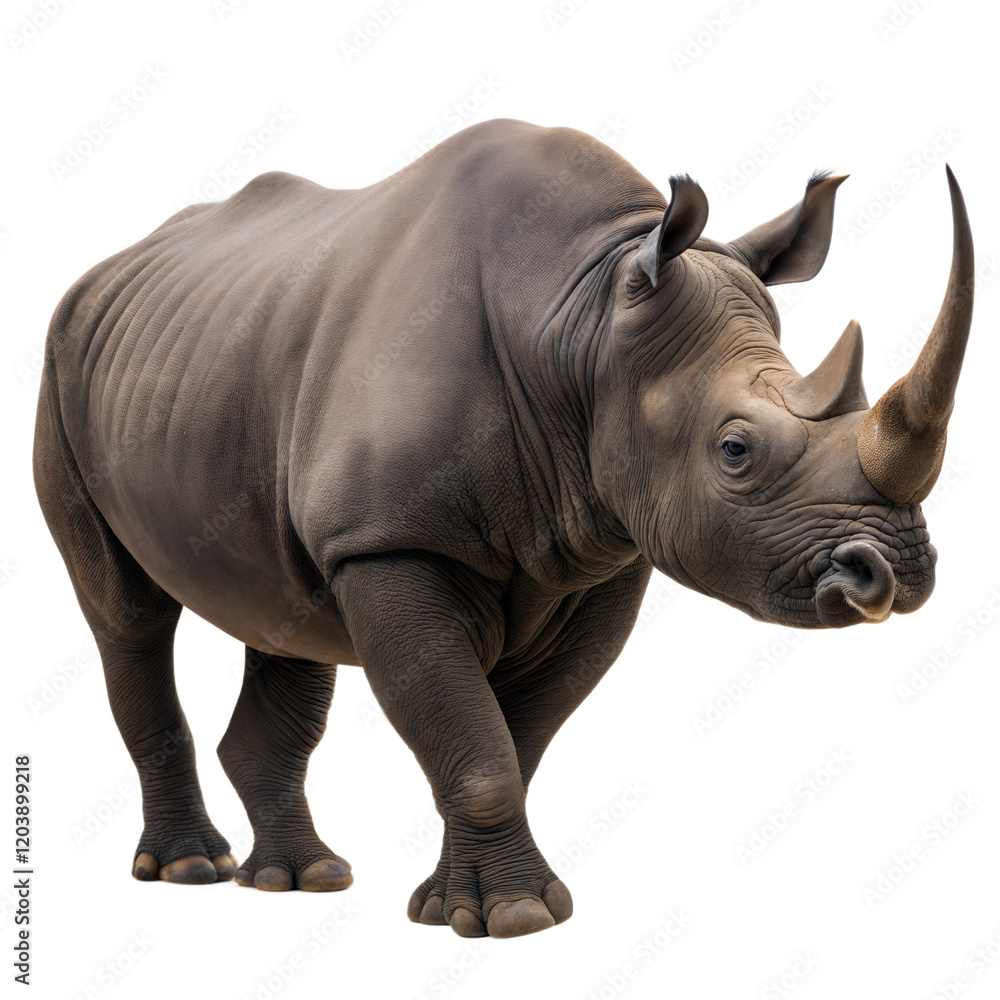 Obraz premium Black Rhinoceros AI Generated Image