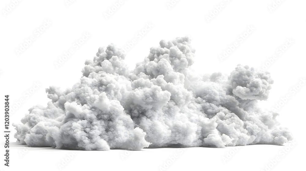 A fluffy, white cloud formation against a plain background. A fluffy, white cloud formation against a plain background.