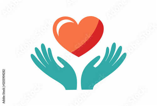 Wallpaper Mural heart in hand Torontodigital.ca