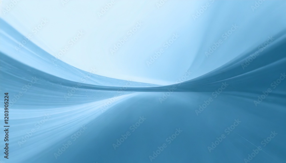 Obraz premium Abstract wavy minimal blue background with gradient colors