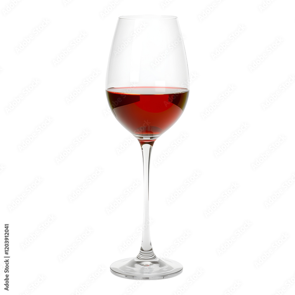 Red Wine in Elegant Glass: A tall, elegant wine glass filled with a rich, ruby-red wine, ready to be savored. The wine's depth of color suggests a full-bodied, flavorful experience. Red Wine in Elegant Glass: A tall, elegant wine glass filled with a rich, ruby-red wine, ready to be savored. The wine's depth of color suggests a full-bodied, flavorful experience.
