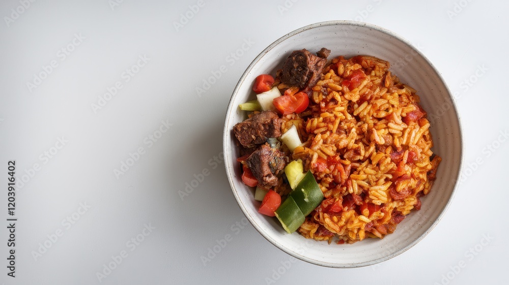 Savory Rice Bowl with Beef and Vegetables Savory Rice Bowl with Beef and Vegetables