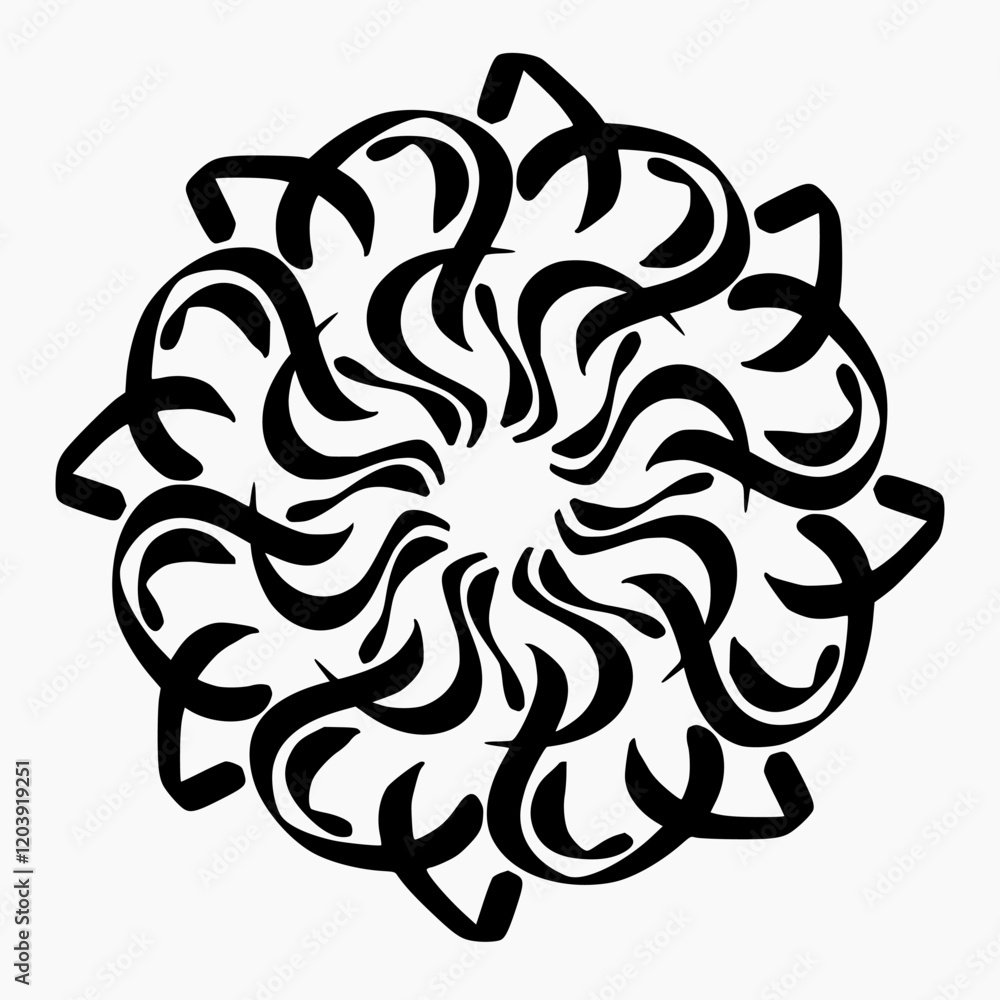 abstract floral ornament abstract floral ornament