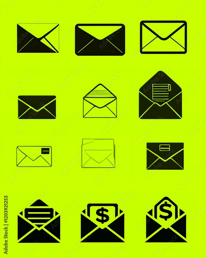 Email icon set, Vector email icon design , Email icon template,mail icon green background icon set Email icon set, Vector email icon design , Email icon template,mail icon green background icon set
