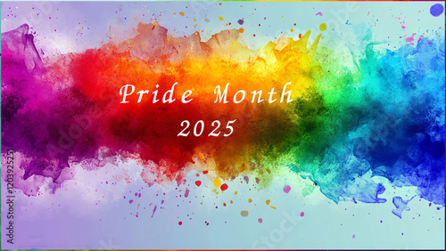 Pride Month 2025. Banner desing 