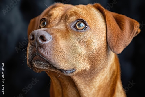 Wallpaper Mural a regal great dane portrait in natural light head tilted thoughtfully against dark velvet backdrop professional studio lighting highlighting sleek coat and noble expression Torontodigital.ca