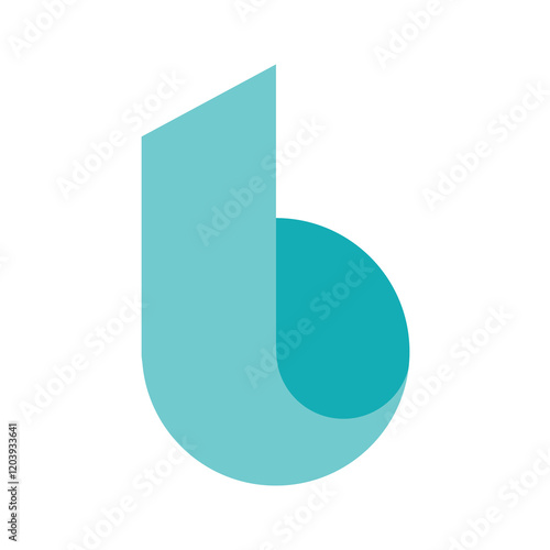 Modern, simple "B" logo with high legibility for all sizes and media. Perfect for versatile use.