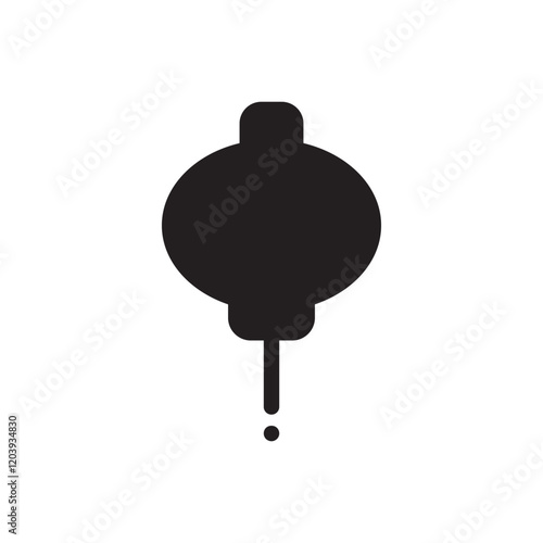 Chinese lantern icon symbolizing traditional festive decorations for celebrations like Lunar New Year. Perfect for cultural designs, festive themes, and holiday branding. Elegant and modern vector sty