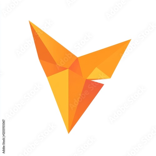 Abstract geometric arrow graphic design photo