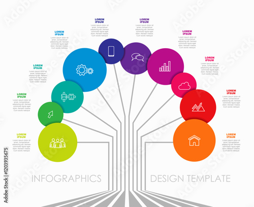 Infographic design template with place for your data. Vector illustration.