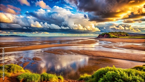 Parrsboro Nova Scotia Tidal Park Low Tide Coastal Landscape Photography photo