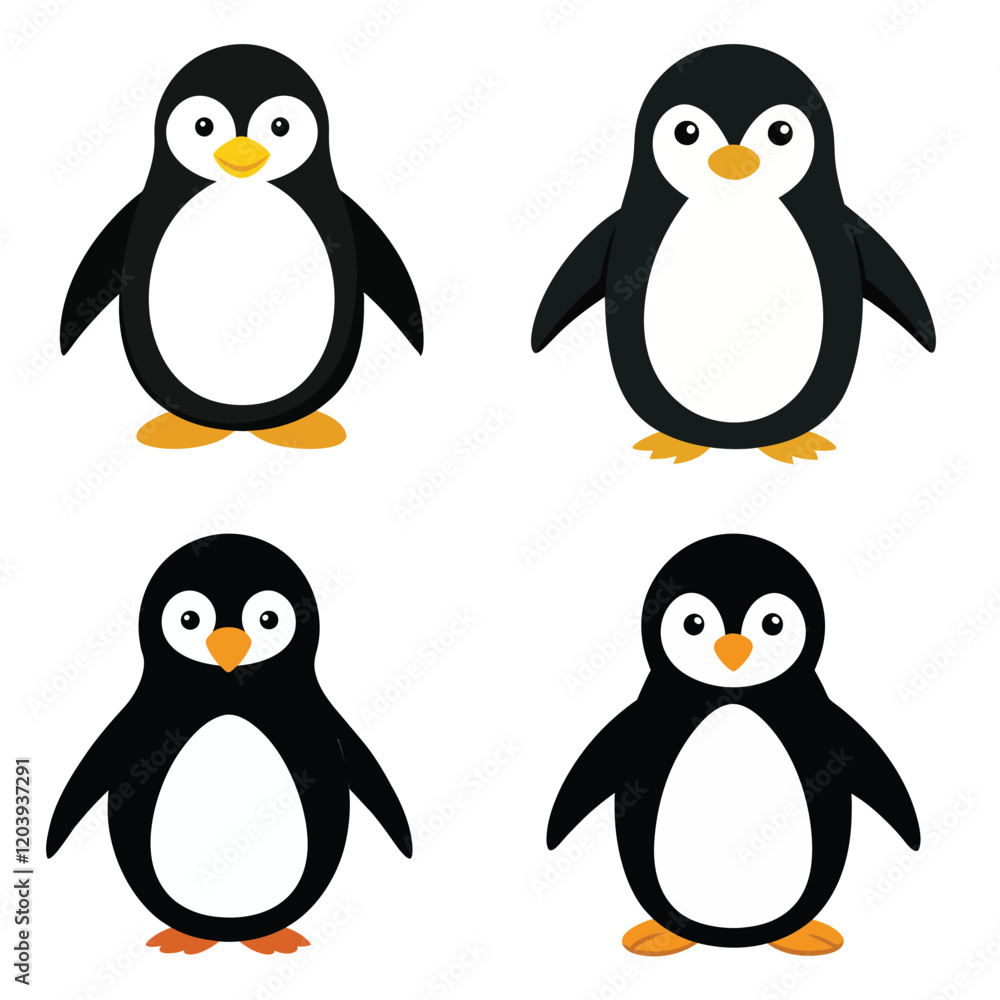 Obraz premium Silhouette Penguin vector art