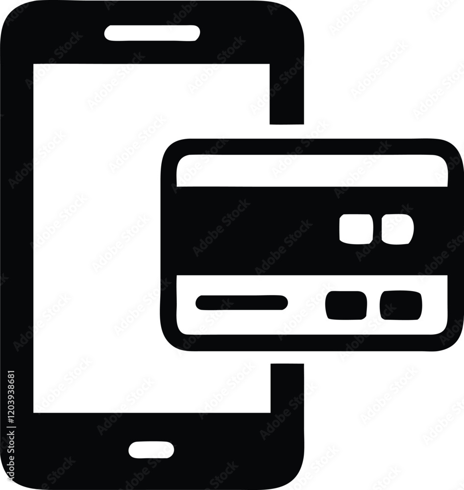 Mobile Payment Symbol – Free SVG Illustration Mobile Payment Symbol – Free SVG Illustration