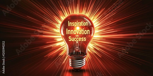 Inspiration and innovation for business success creative ideas graphic representation dynamic environment close-up view powerful concepts