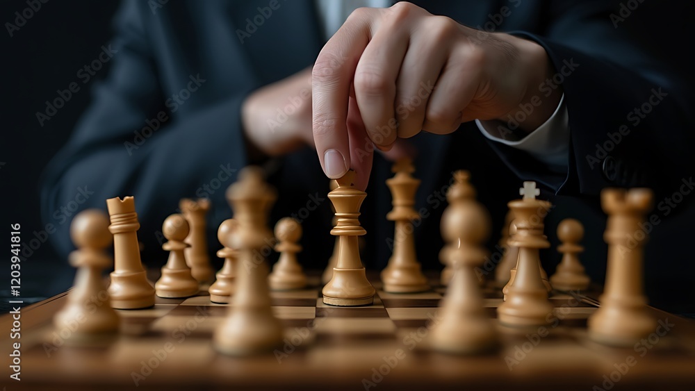 custom made wallpaper toronto digitalBusinessman moving chess piece on chess board game