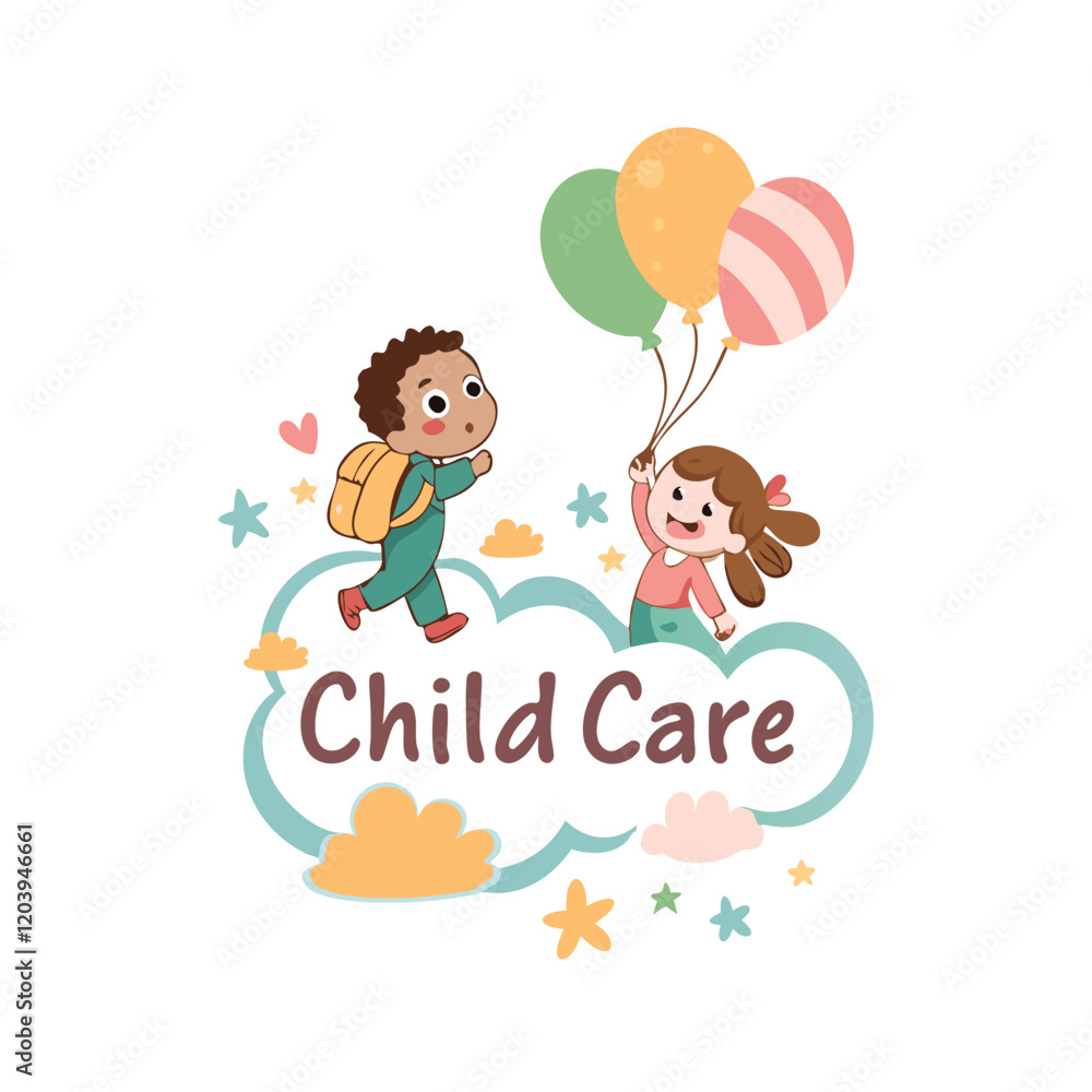 Baby shop child care day care school and kids logo day care create distinctive mother care vector eps logo design Baby shop child care day care school and kids logo day care create distinctive mother care vector eps logo design