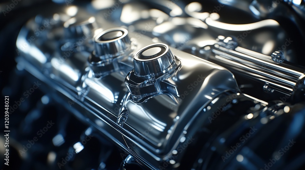 Fototapeta premium A high-efficiency engine designed for optimal fuel consumption.
