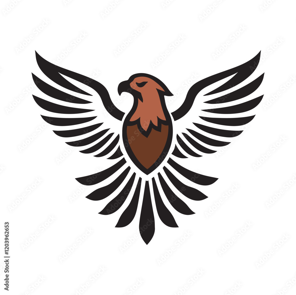 Obraz premium Majestic Bald Eagle Clip Art and Icon Set Fierce Predator Silhouettes and Illustrations for Logos Tattoos, and Emblems Featuring Strength, Freedom, and Power in Vintage Black and White Art Design jpeg