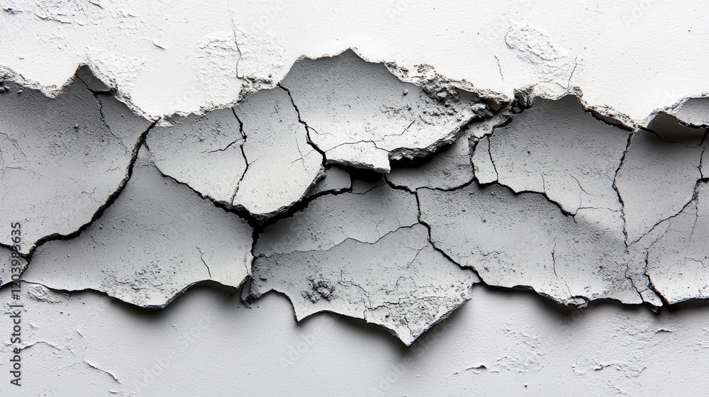 Cracked Grey Plaster Texture Background Dry Soil Damaged Wall Abstract Surface Architectural Detail Cracked Grey Plaster Texture Background Dry Soil Damaged Wall Abstract Surface Architectural Detail