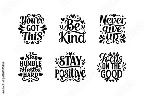 Motivational quotes, svg bundle, Motivational T-shirt Design vector