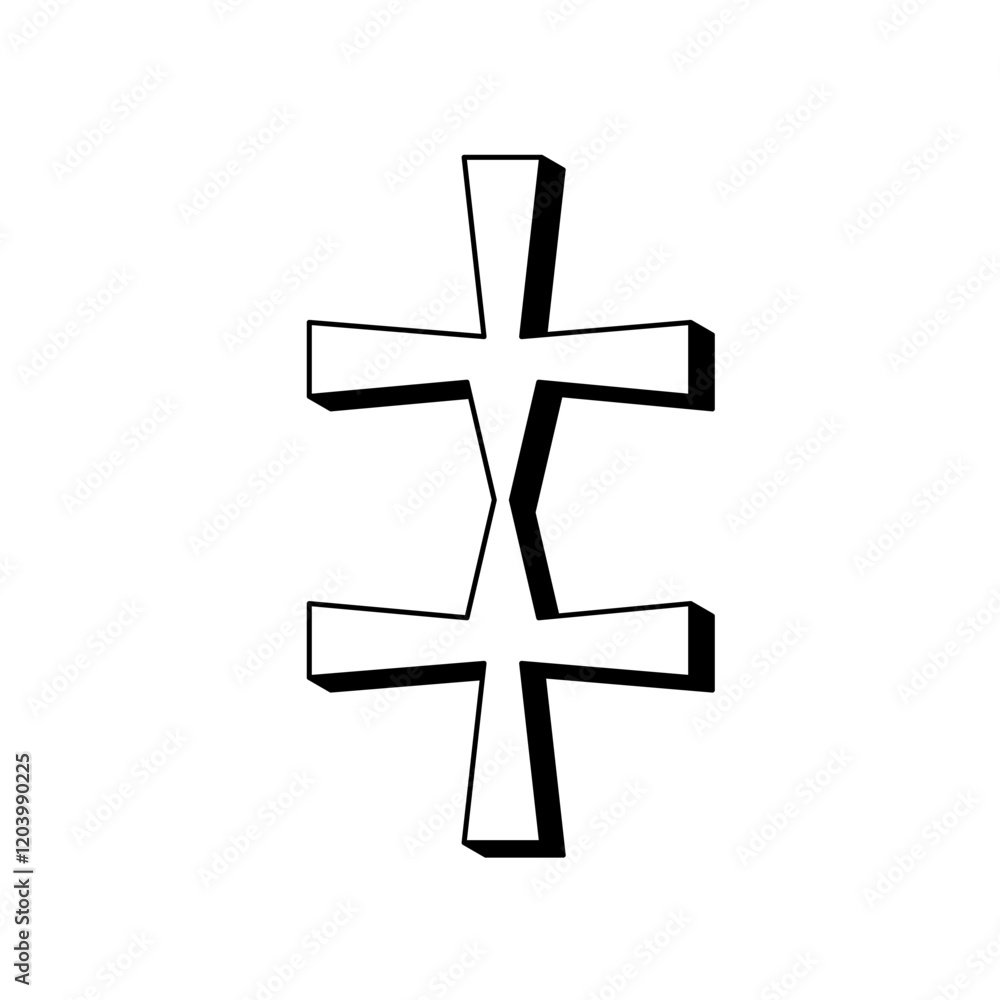 Fototapeta premium Double Dagger / Chinese zodiac sign