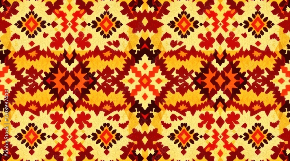 diamond seamless pattern. The ikat geometric folklore ornament displays tribal ethnic vector texture in Aztec style, reminiscent of folk embroidery from Indian, Moroccan, Turkish, and diamond seamless pattern. The ikat geometric folklore ornament displays tribal ethnic vector texture in Aztec style, reminiscent of folk embroidery from Indian, Moroccan, Turkish, and