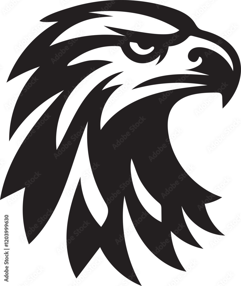 Fototapeta premium hawk head tattoo