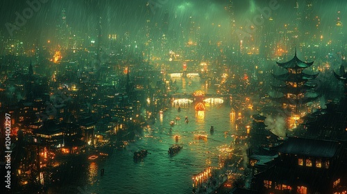 Futuristic cityscapes