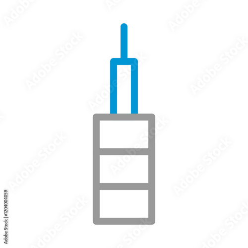 Screwdriver icon, tool for repair and construction. Concept of maintenance and service.