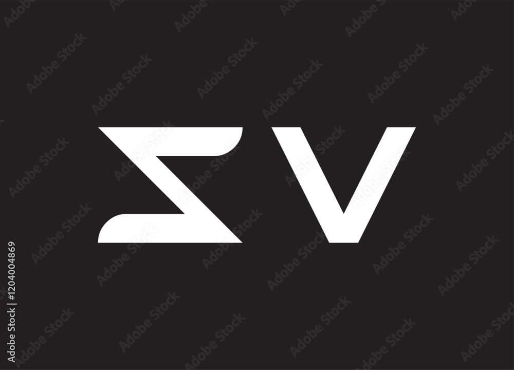 SV letter logo and initial logo design SV letter logo and initial logo design